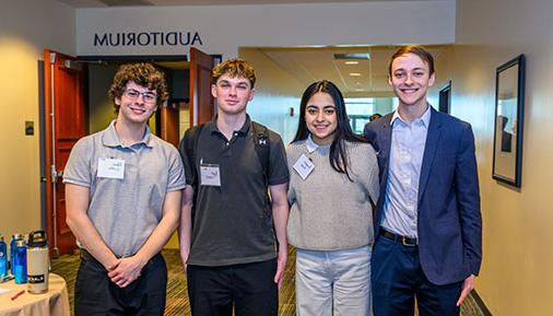 Ameera Aftab, Lukas Donaghue, Ryan Connors and Adam Conklin